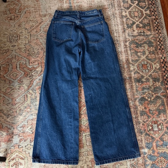 Favorite Daughter Dark Blue Wide Leg Jeans - Picture 8 of 8